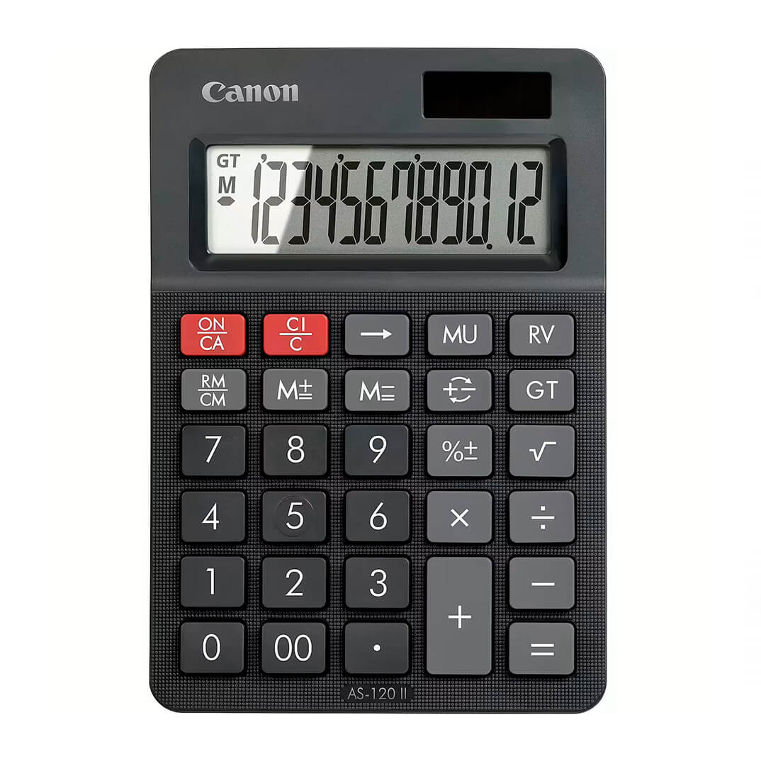 Calculadora de sobremesa Canon AS-120 II negra