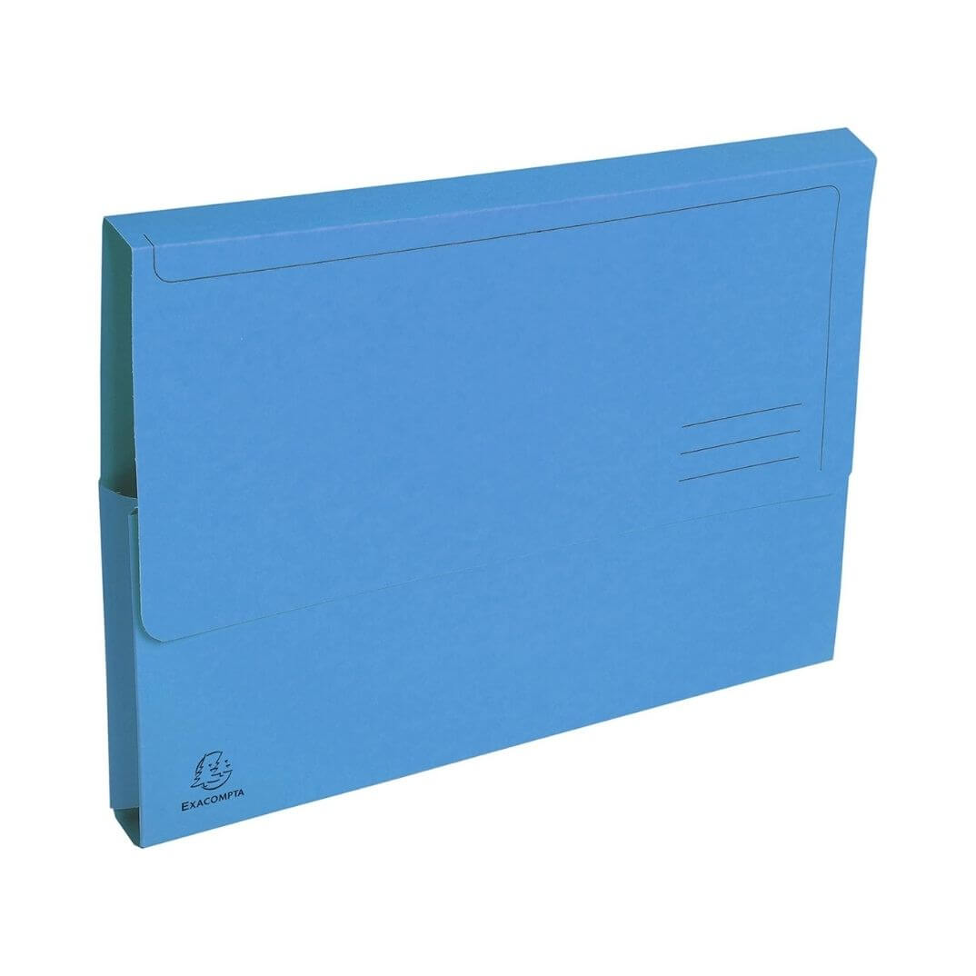 Pack 50 subcarpetes A4 290g bossa blau cel Exacomp