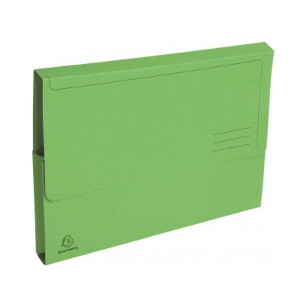 Pack 50 subcarpetes A4 290g bossa Exacompta verd