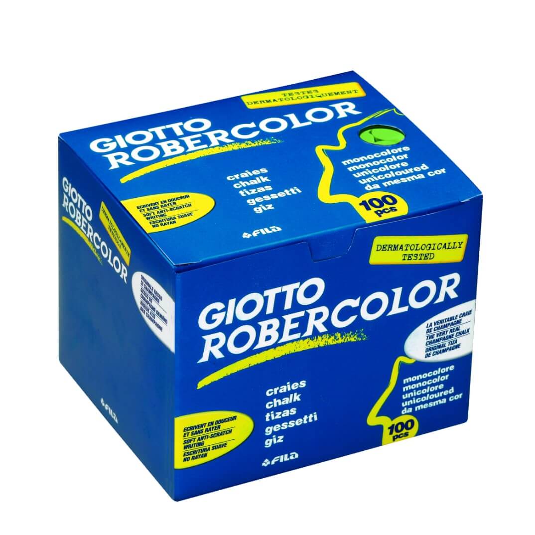 Caixa de 100 guixos verds Robercolor