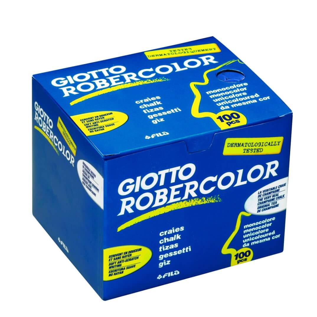 Caixa de 100 guixos blaus Robercolor