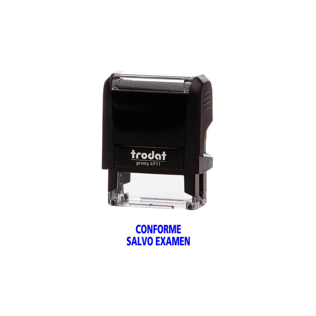 Sello printy  4911 "conforme salvo examen"