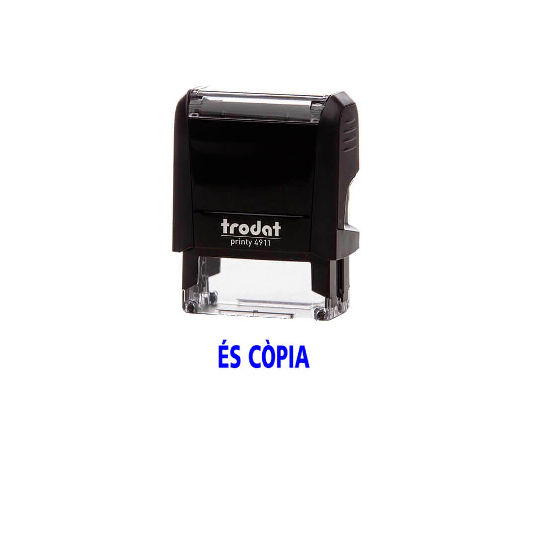 Sello printy 4911 "ÉS CÒPIA" catalán