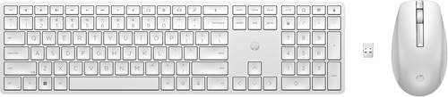 Teclat i ratolí sense fil HP 650 blanc