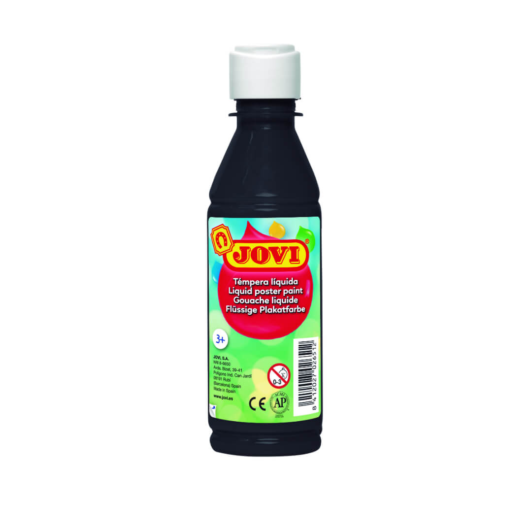 Témpera líquida Jovi 250ml negra