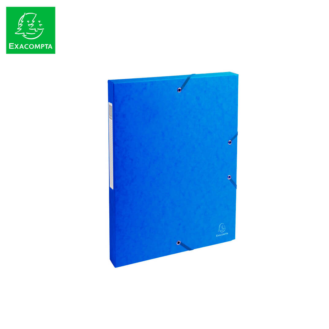 Carpeta proyectos en cartulina lustrada azul