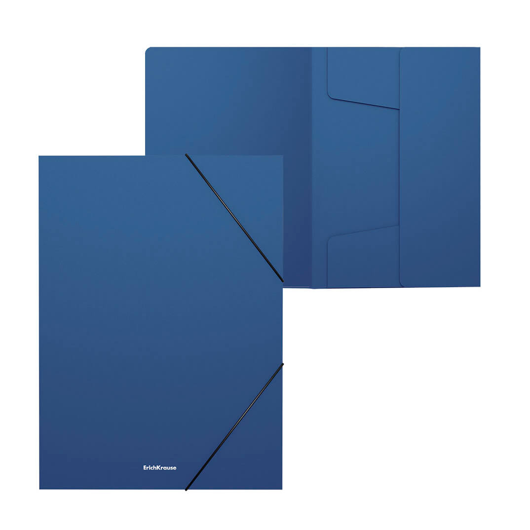 Carpeta gomas A4 PP 3cm azul