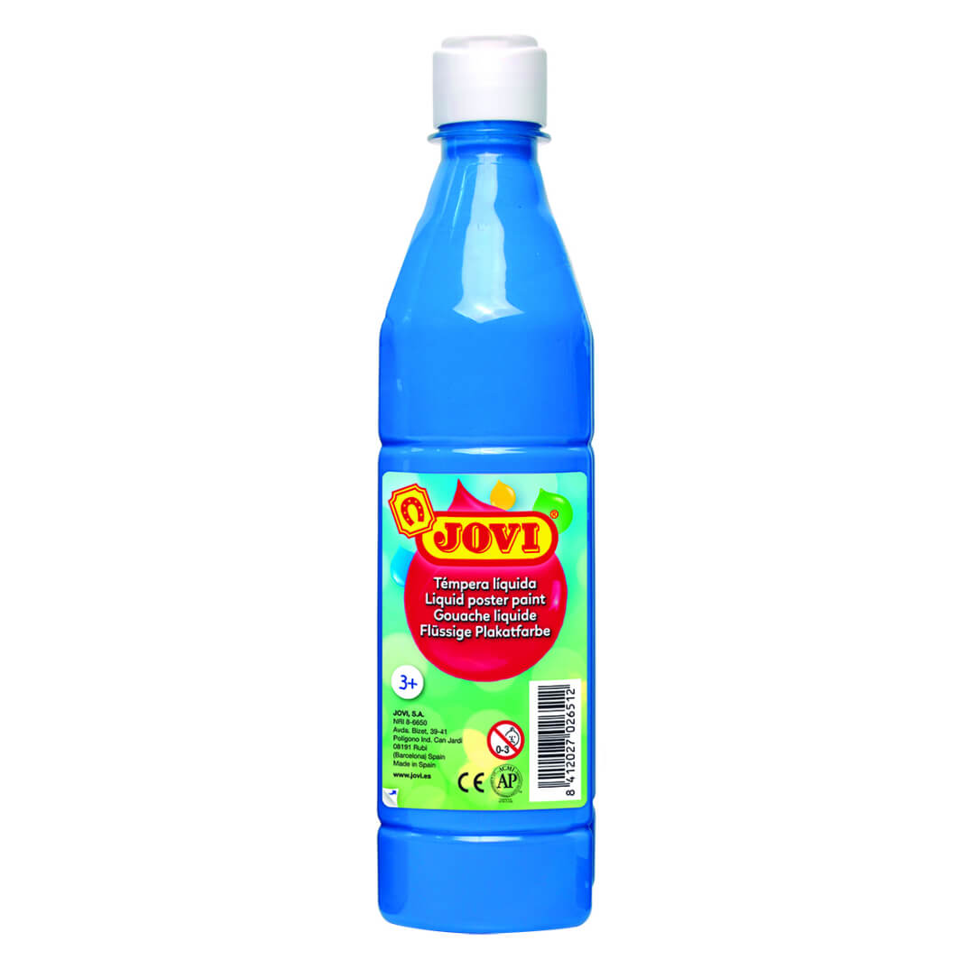 Témpera líquida Jovi 500ml azul cian