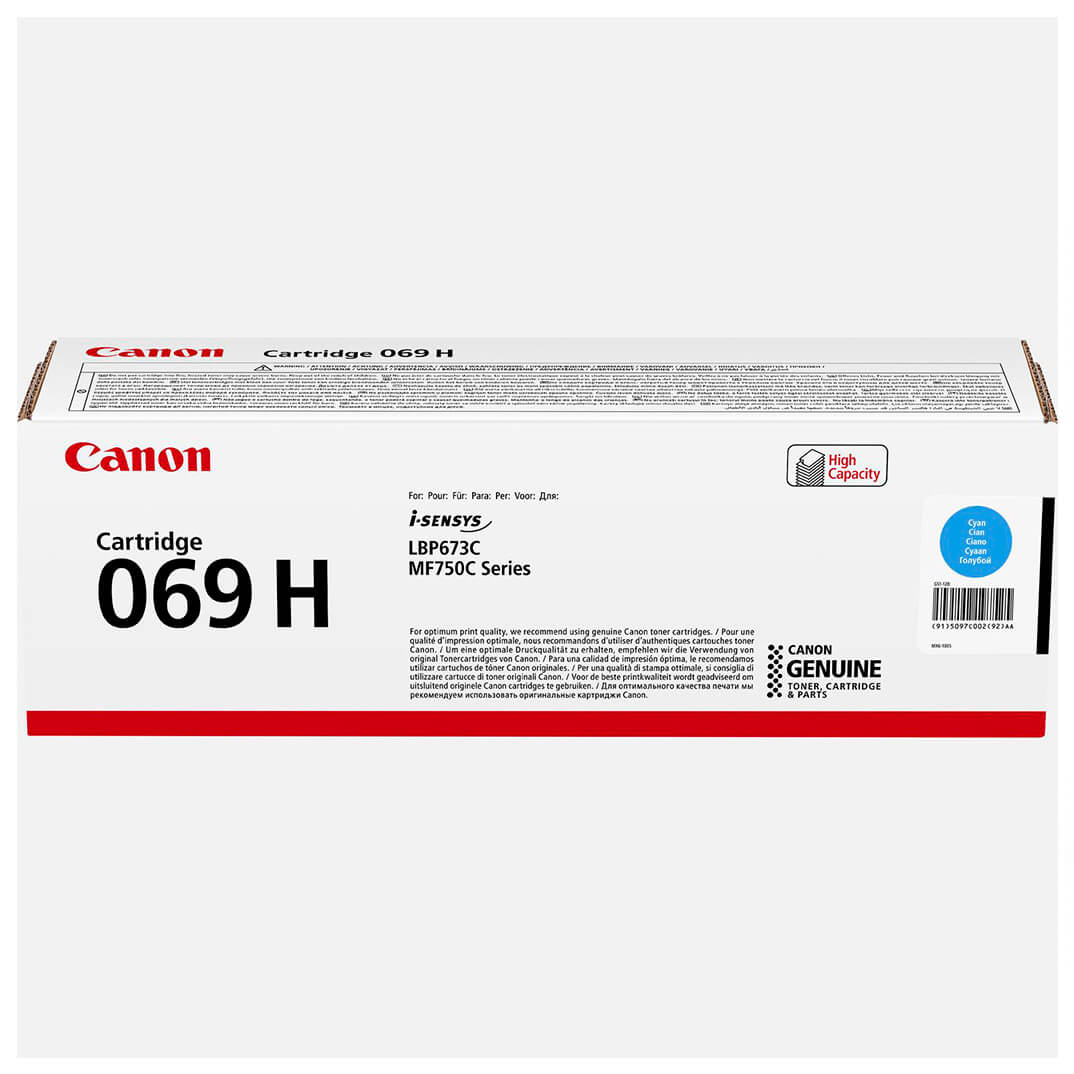 Tóner Canon 069H LBP673 MF752 cian 5.500 copias
