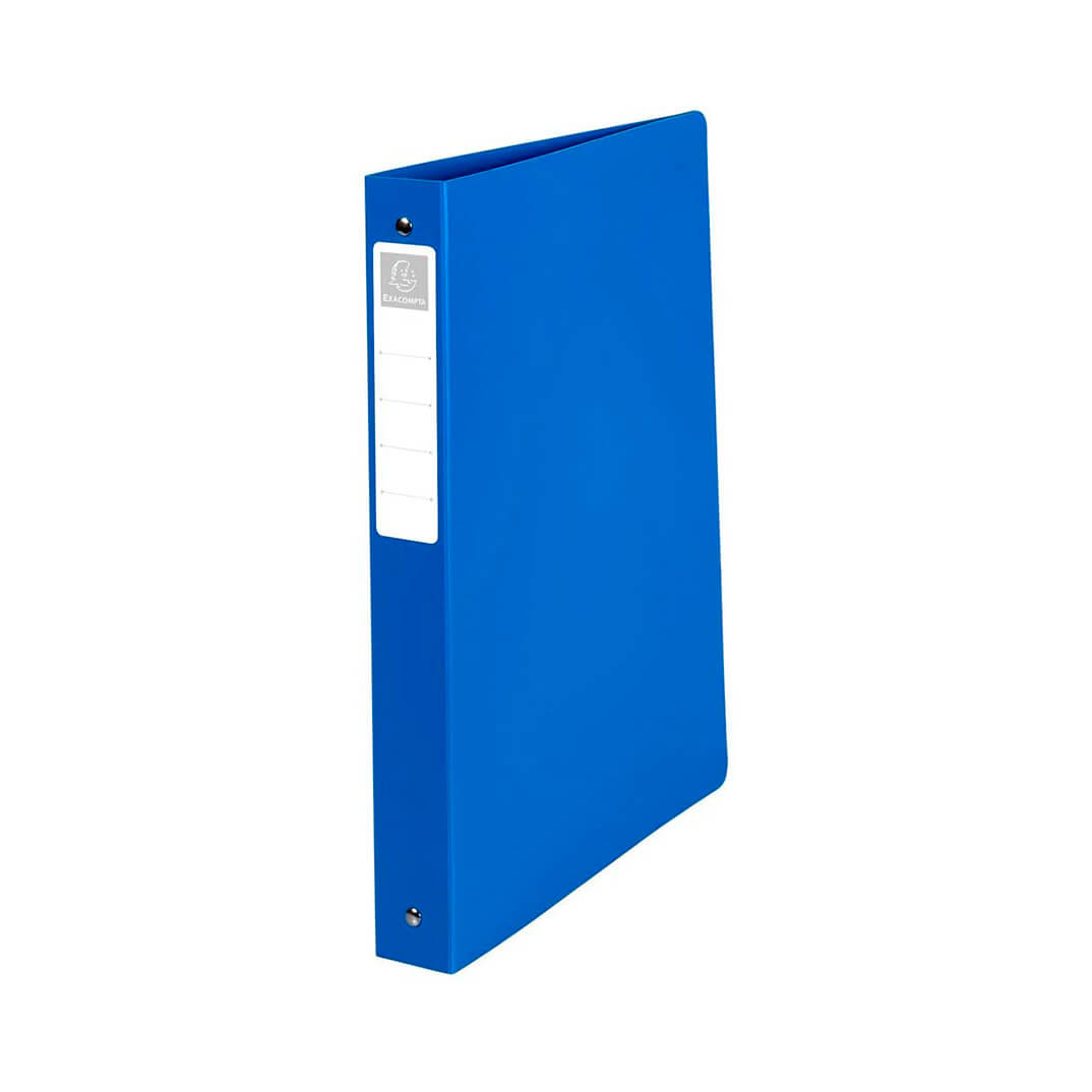 Carpeta Exacompte A4 4 anillas 30Ø Opak azul