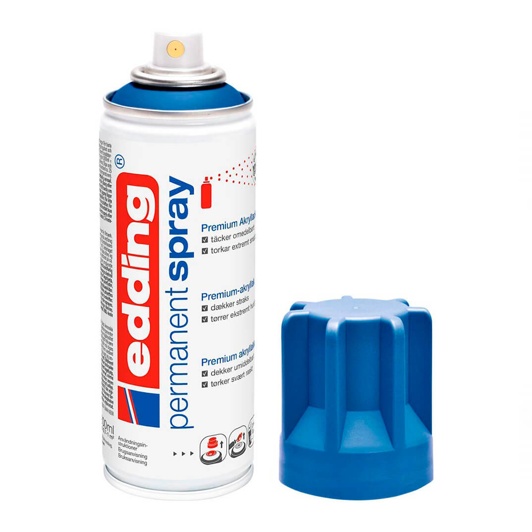 Aerosol permanente edding 5200 azul genciana mate