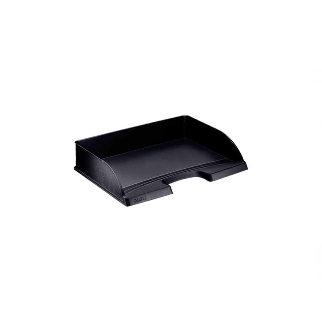 Safata Leitz Plus estandard apaïsat A4 negre