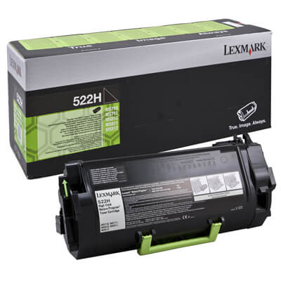 Lexmark tóner negro alto rend.522h/ ms810 25000p
