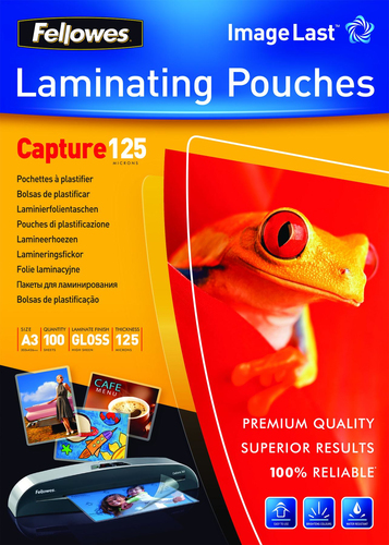 Pack 100 Fundes Plastificar 125 micres Brillo A3