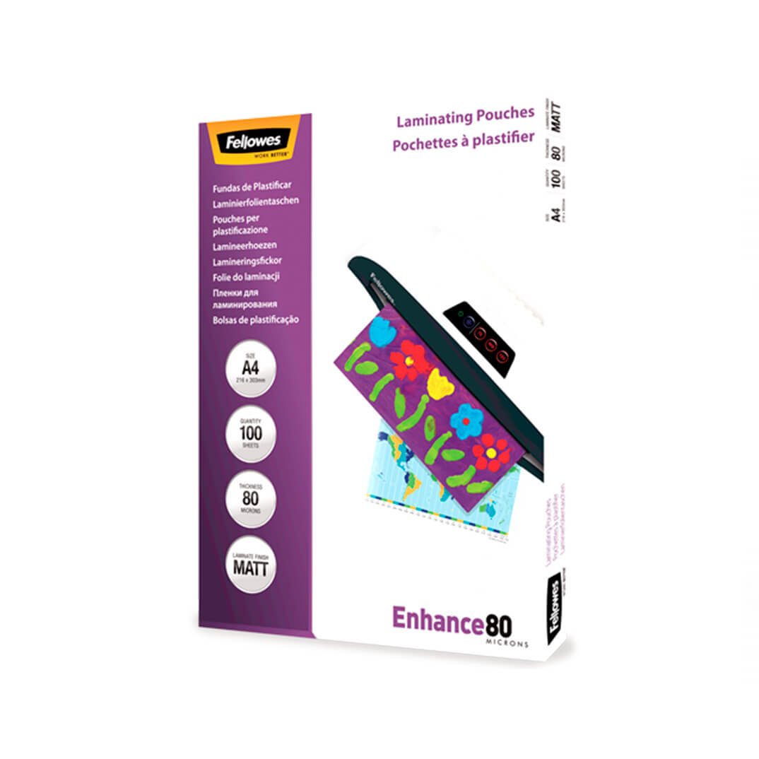 Pack 100 Fundes Plastificar Mate 80 micres A4