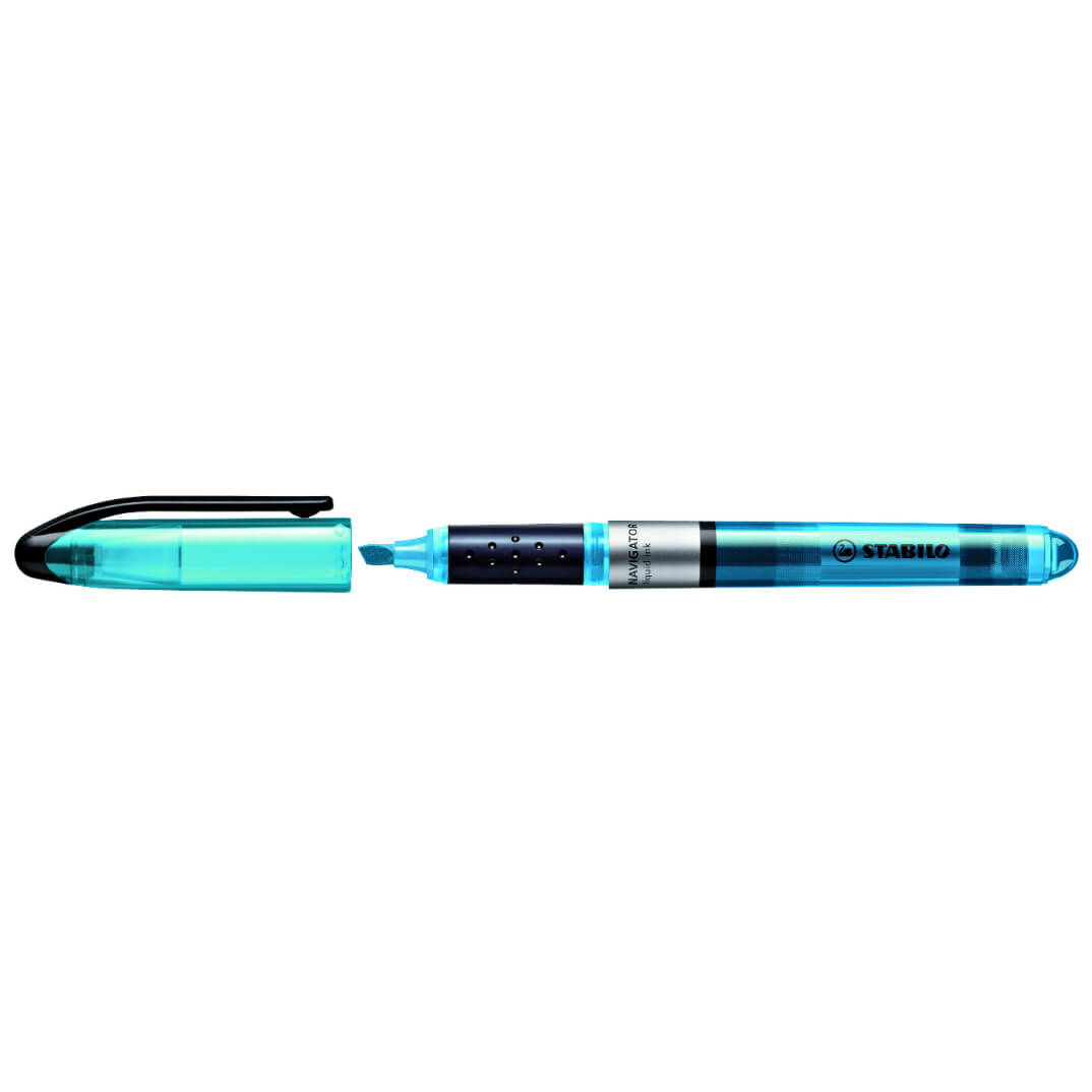 Rotulador flúor Stabilo Navigator azul
