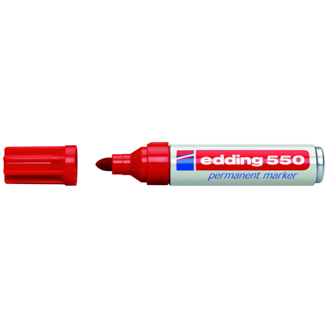 Rotulador edding 550 rojo