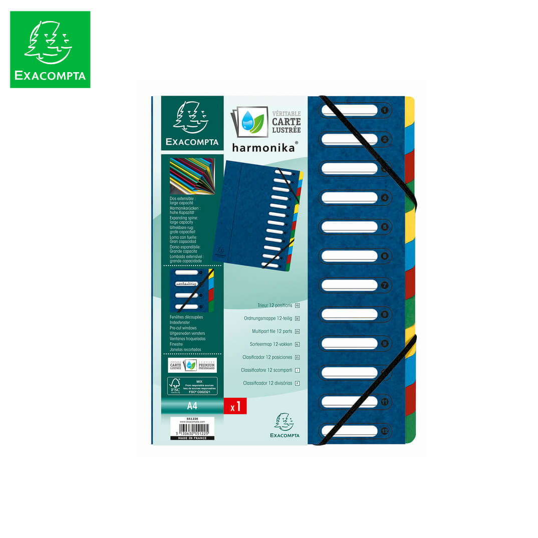 Clasificador fuelle A4 nature Future 12 comp.