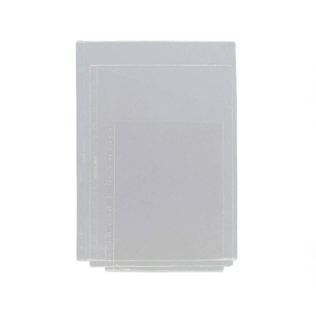 Caja 100 fundas Folio 4 taladros transparente