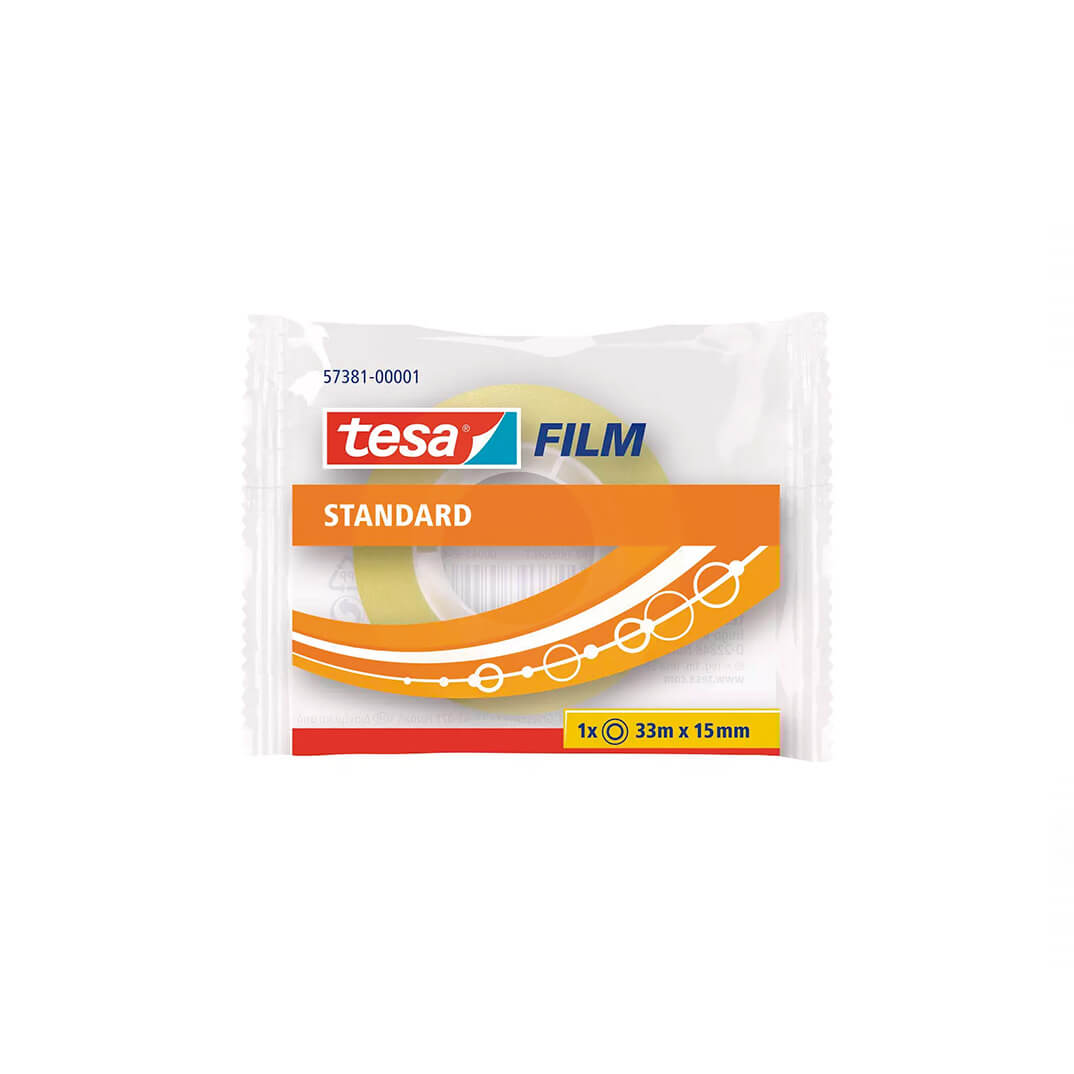 Cinta adhesiva Tesa 15mm x 33m transparente