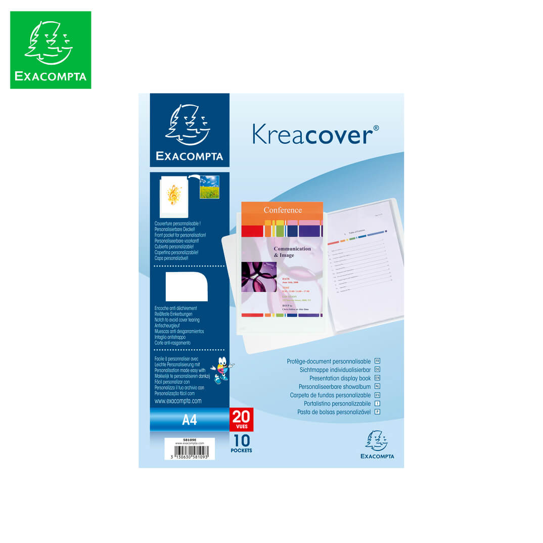 Carpeta exacompta personalizable de 20 fundas