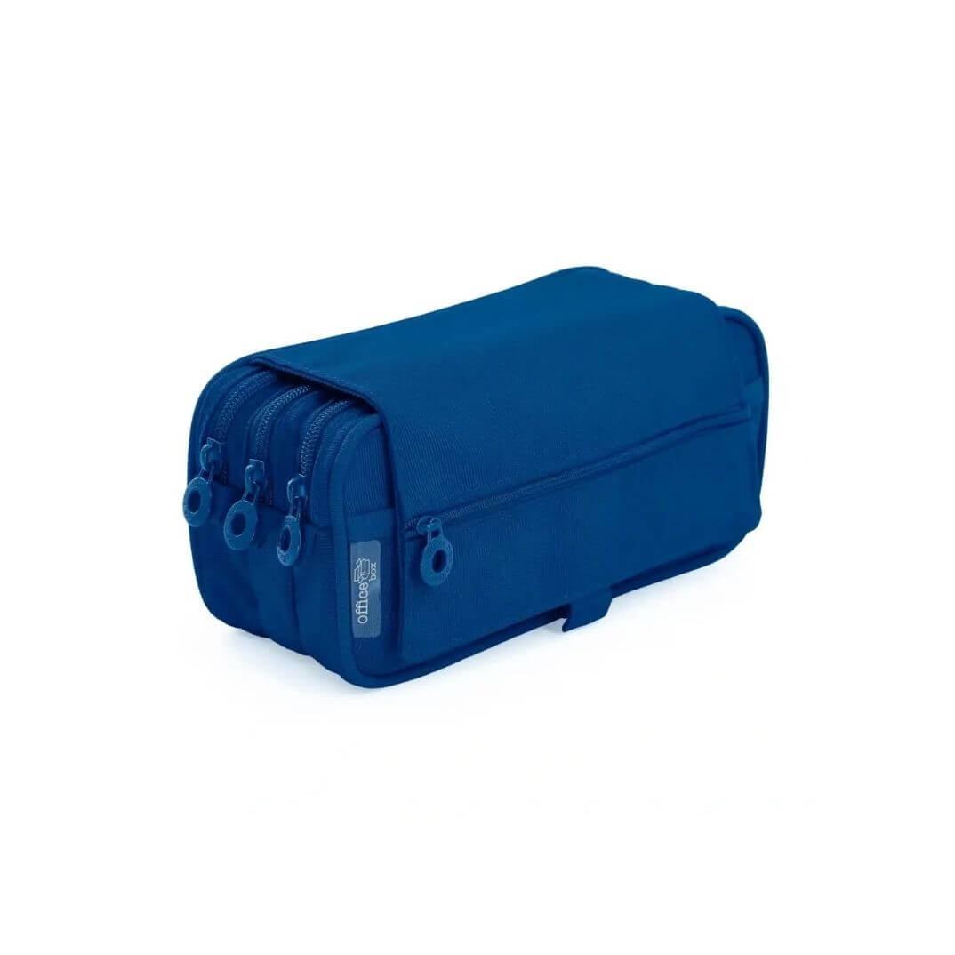 Estoig portatot triple OfficeBox blau marí