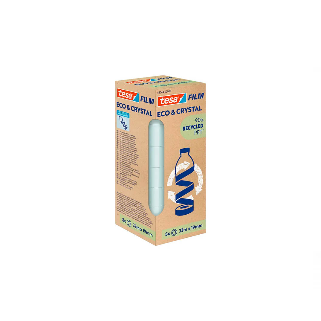 Pack de 8 cintes adhesives Tesa Eco&Crystal 33x19