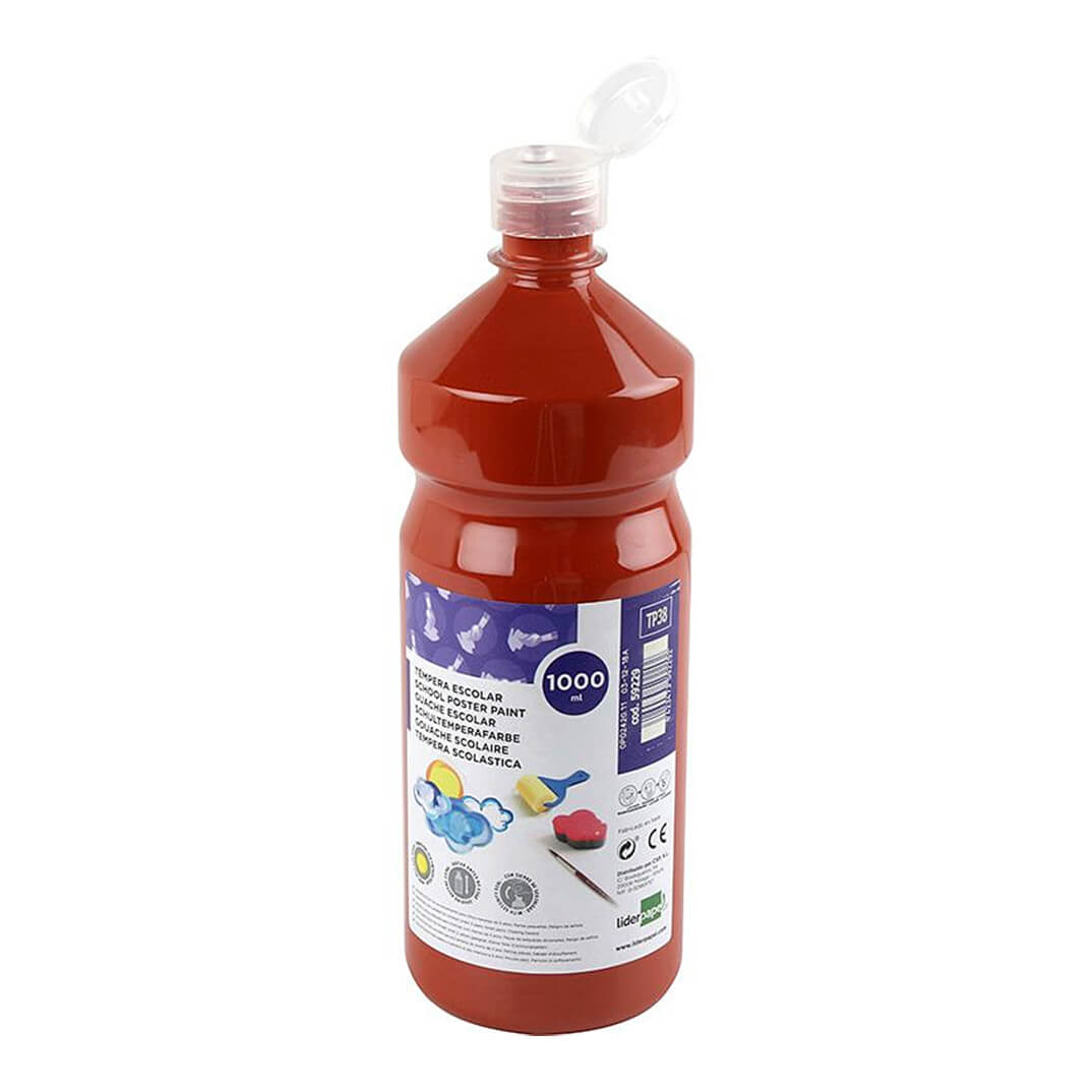 Témpera líquida Liderpaper 1000 ml marró