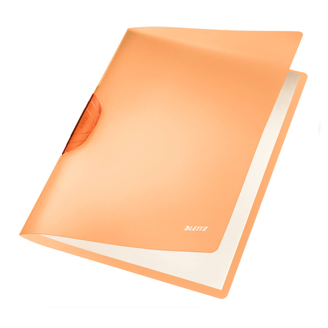 Dosier Leitz rainbow clip naranja