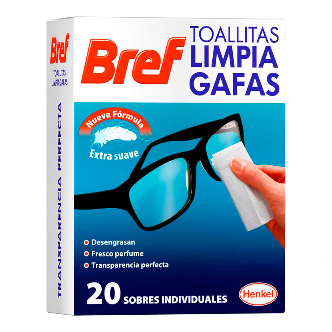 Toallitas Bref limpiagafas 20 unidades