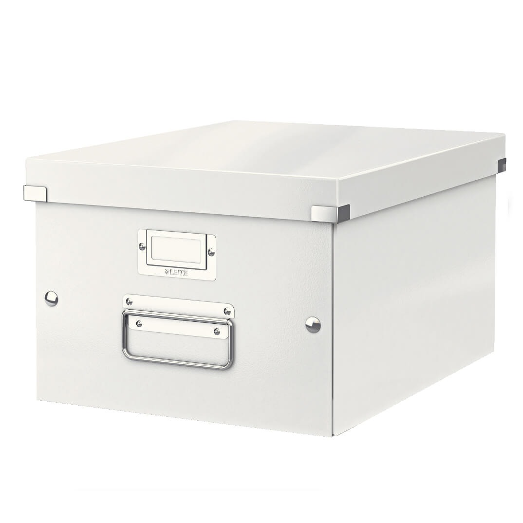 Caja almacenamiento blanca click & store