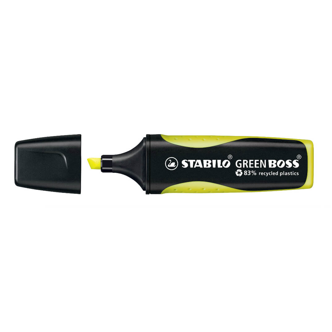 Marcador Stabilo Green Boss original amarillo