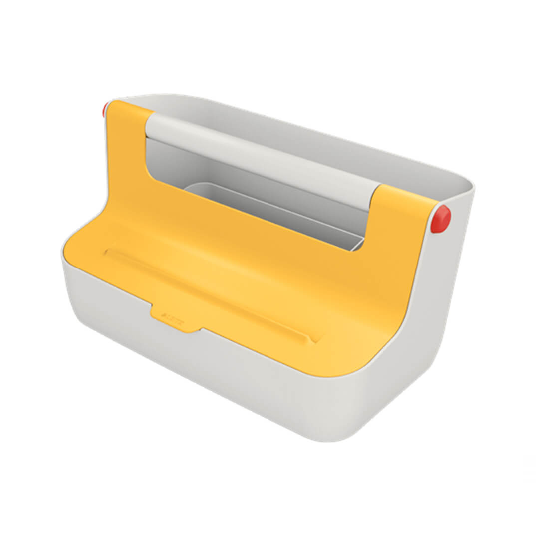 Caja de almacenamiento portátil Leitz Cosy amarill