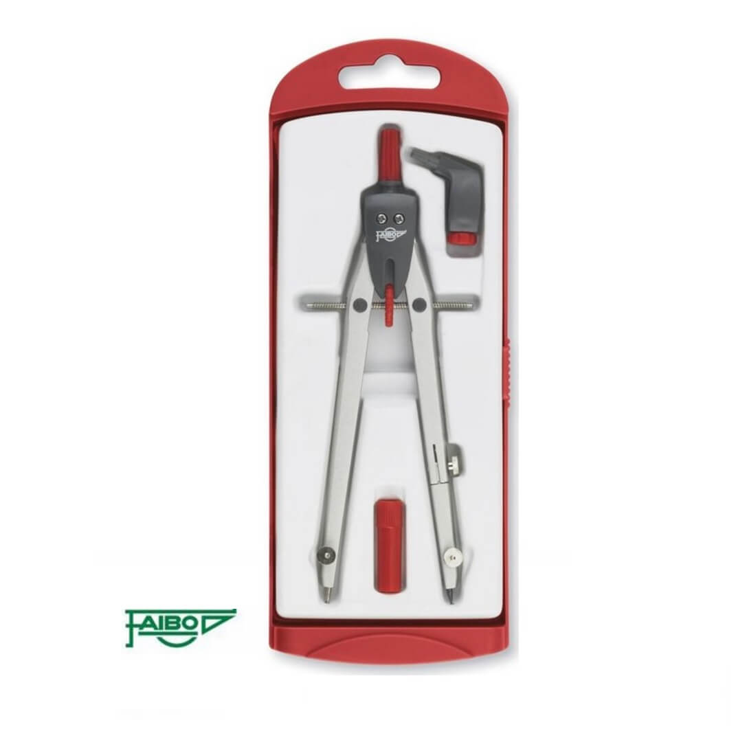 Compás Faibo serie diseño rojo