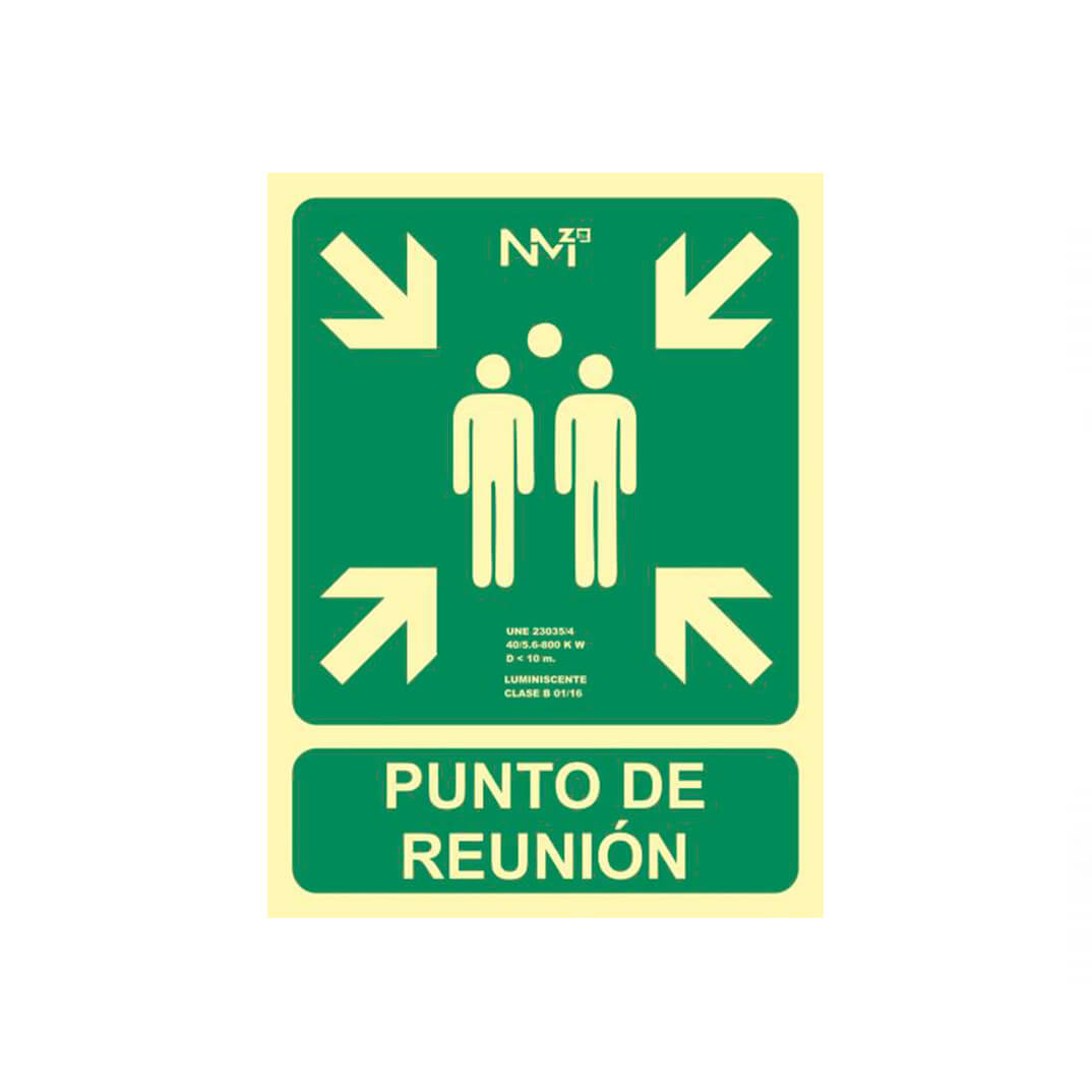 Señal PVC "Punto de Reunión"