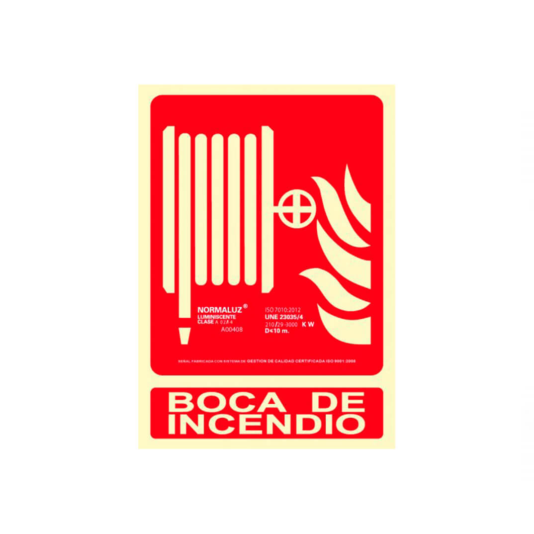 Senyal PVC A4 "Boca de Incendio"