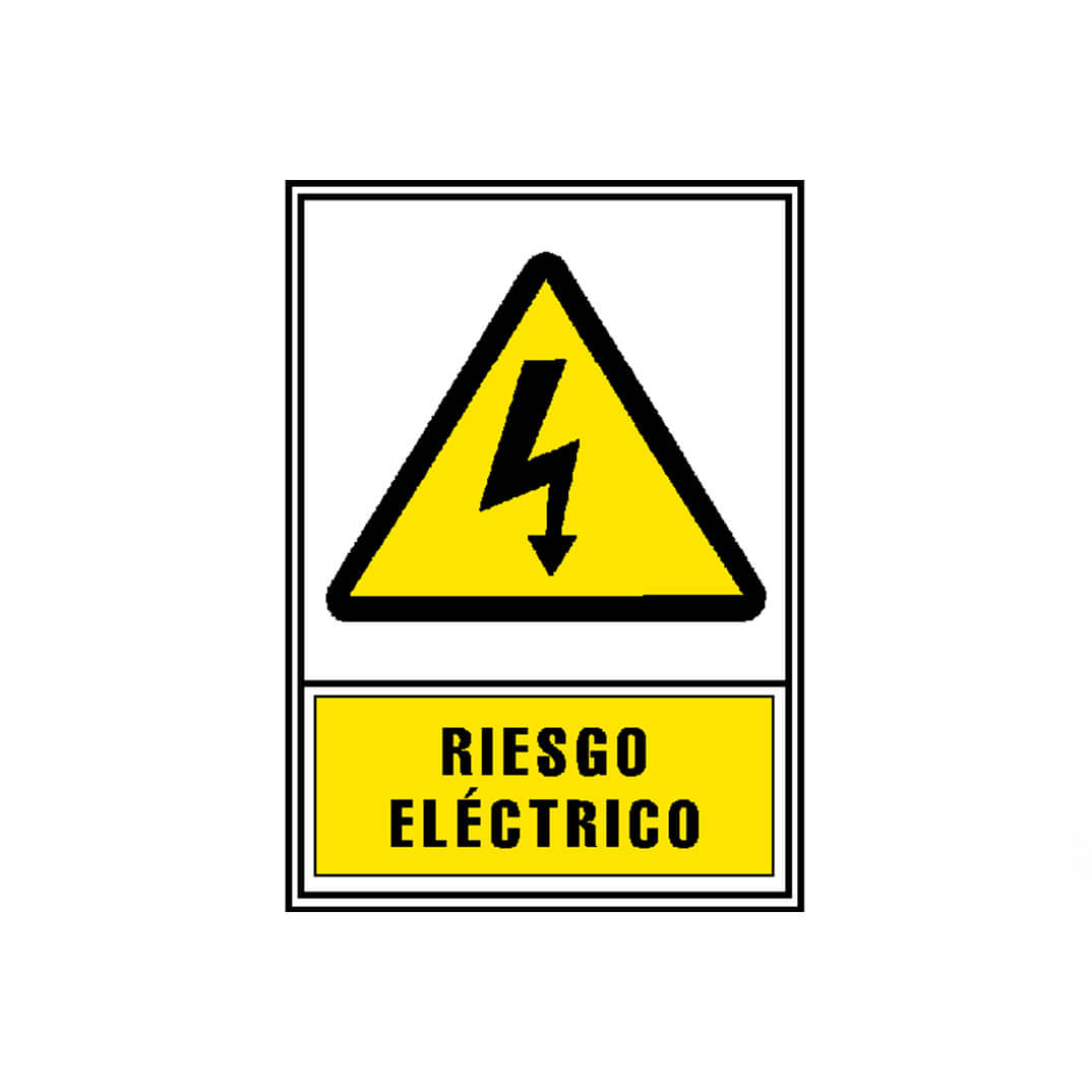 Señal de aviso "Riesgo Eléctrico" Archivo 2000