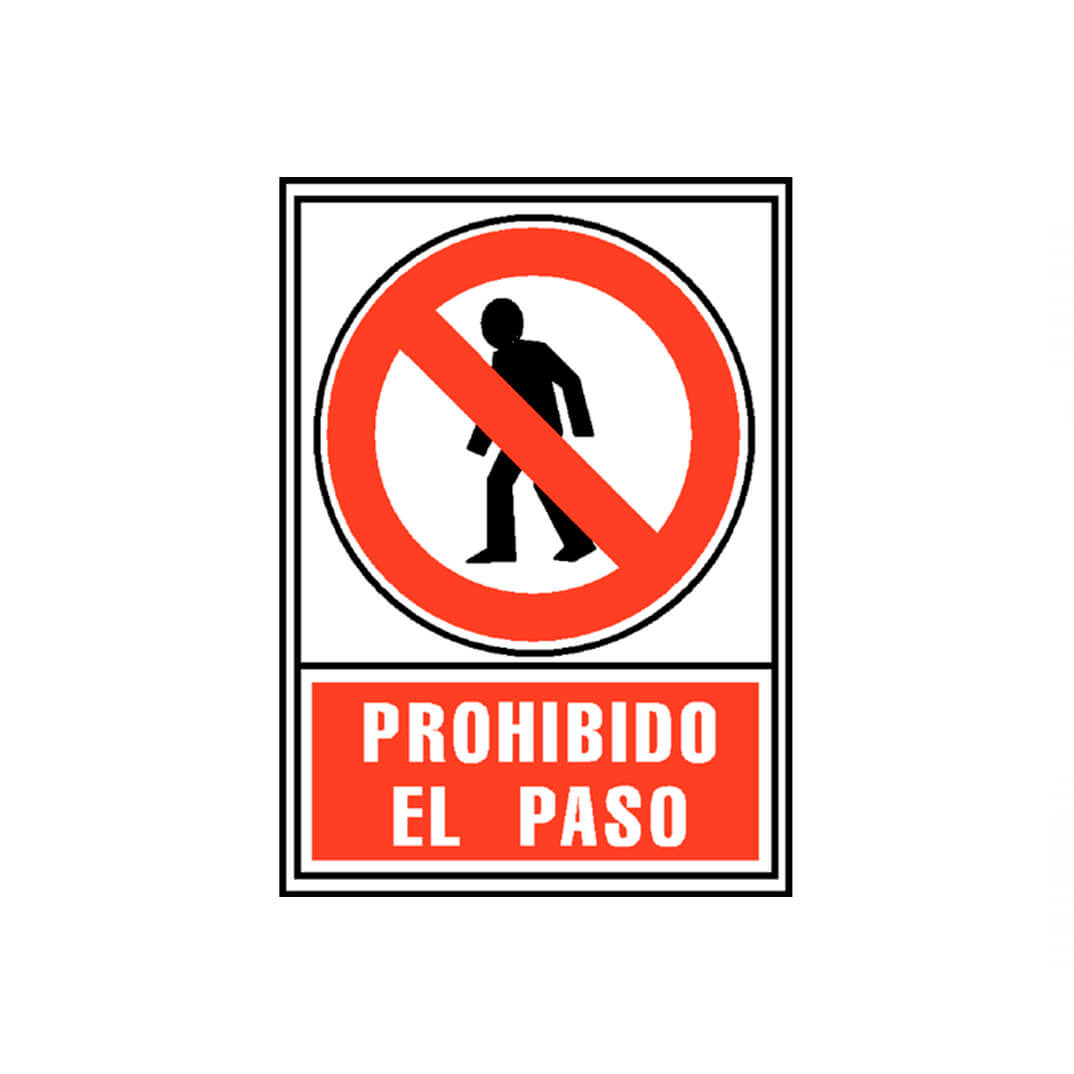 Señal "Prohibido el paso" Archivo 2000