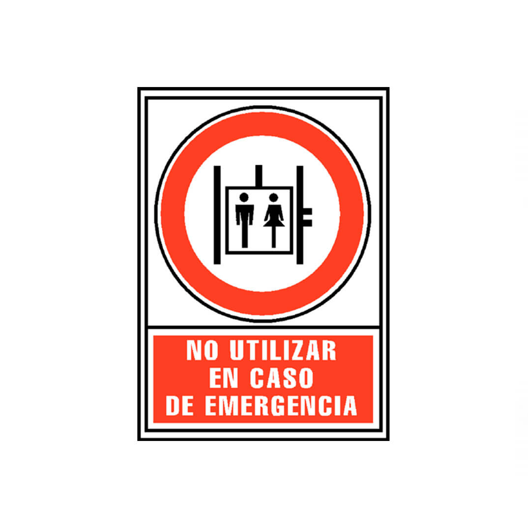 Señal "No usar en caso emergencia" Archivo 2000