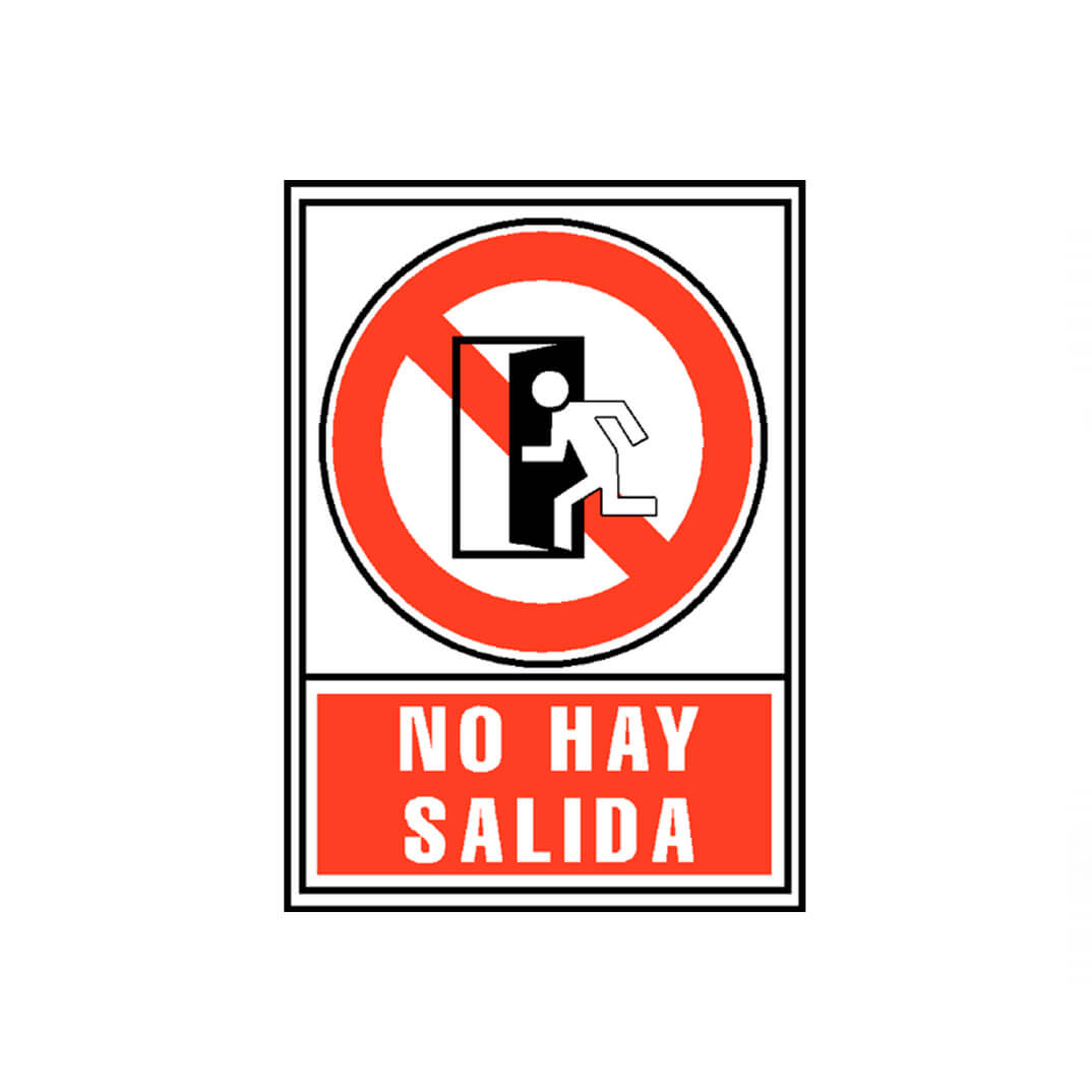 Señal "No hay salida" Archivo 2000