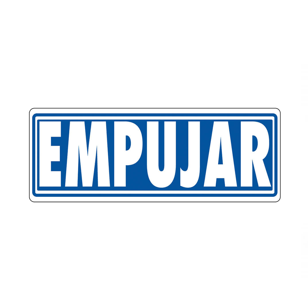 Señal adhesiva "Empujar"