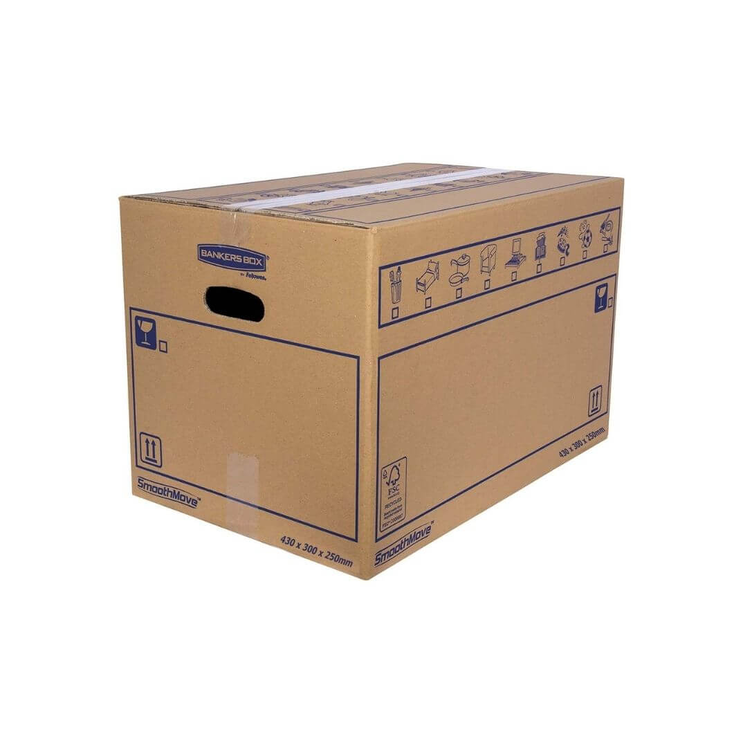 Pack 10 cajas mudanza manual 32 litros 43x30x25