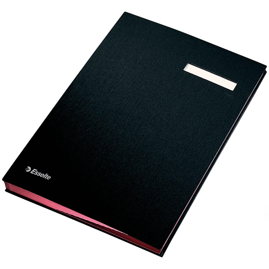 Portafirmas Esselte fuelle 20 separadores PP negro