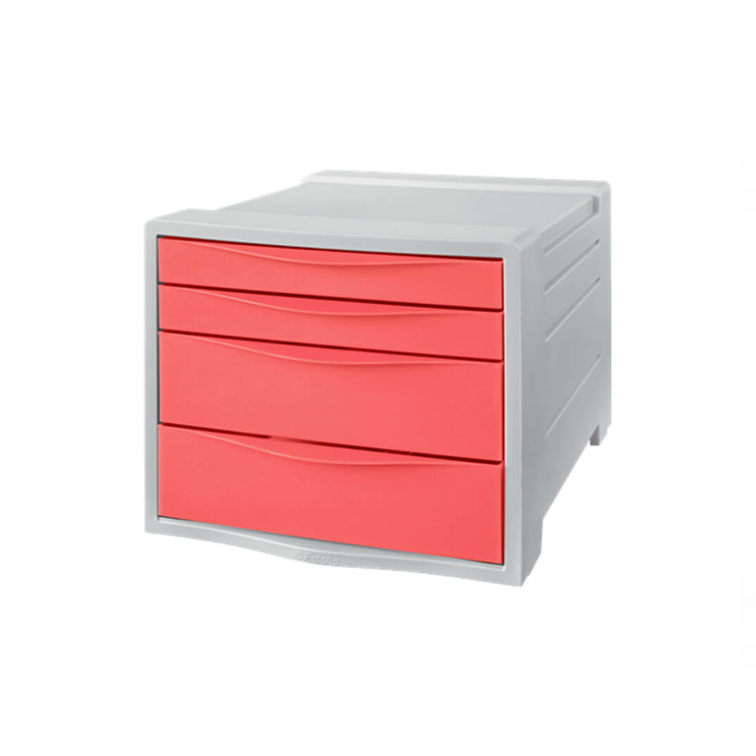 Buc de 4 calaixos Colour'Breeze corall