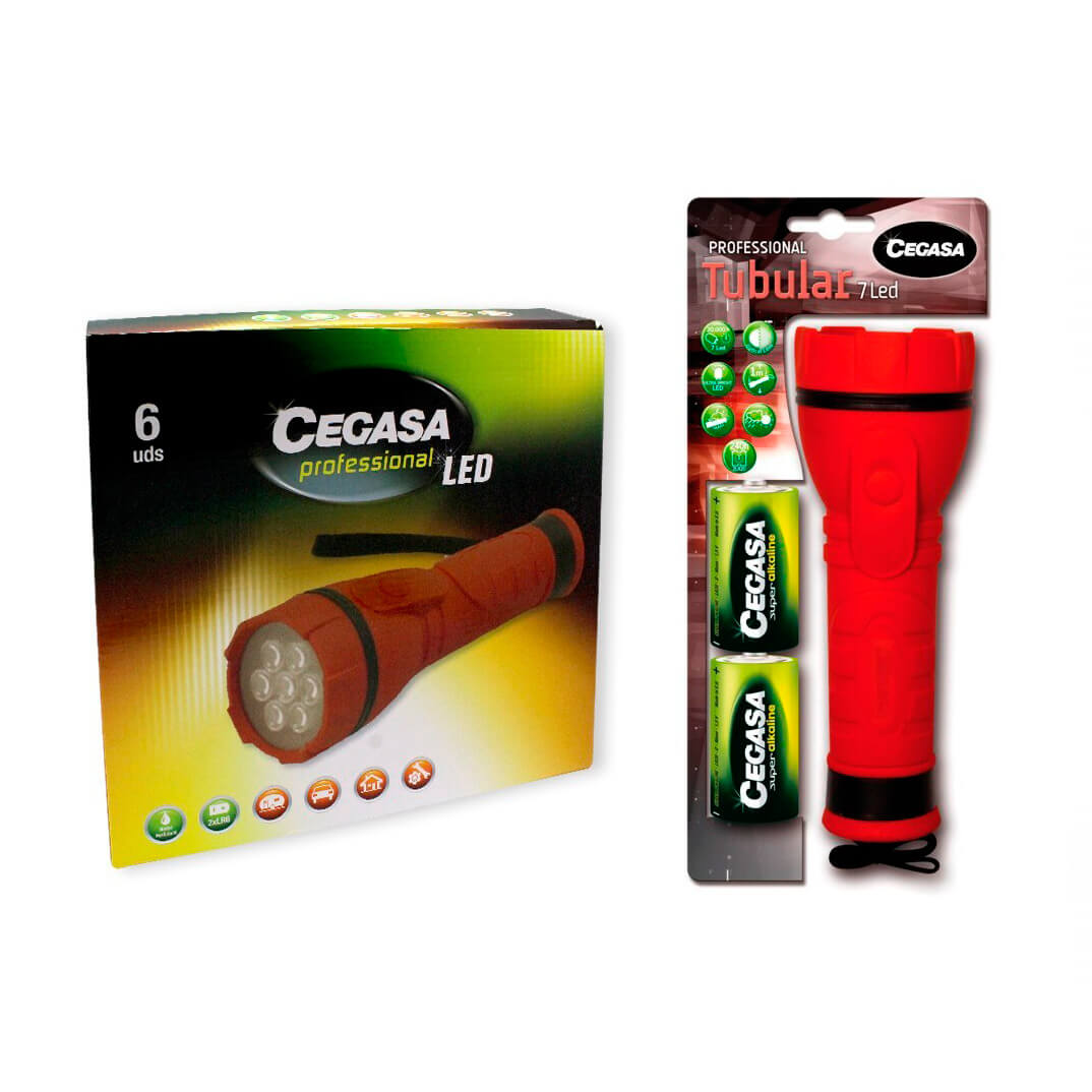 Llenterna 7 led Cegasa Pro Tubular