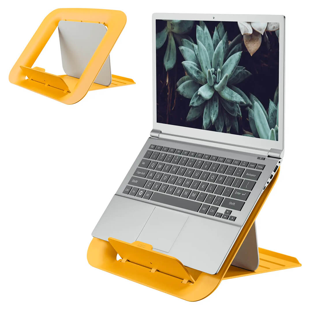 Soporte ajustable Leitz Ergo Cosy amarillo