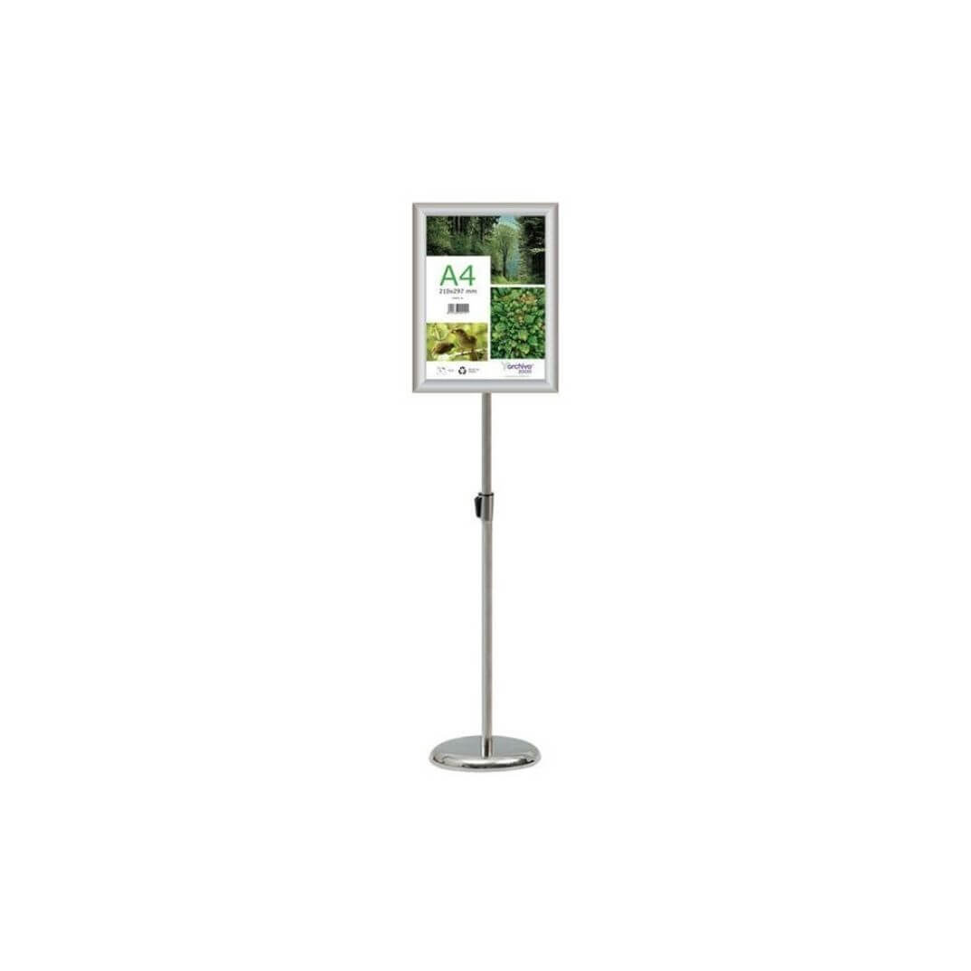 Atril de suelo A4 regulable altura 250x250x1225mm