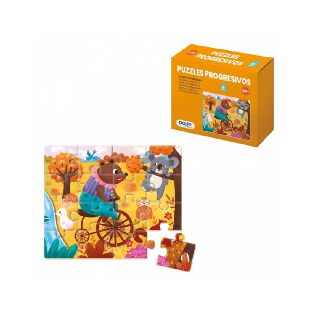 Puzzle progresivo +2,5 años 16p Dohe