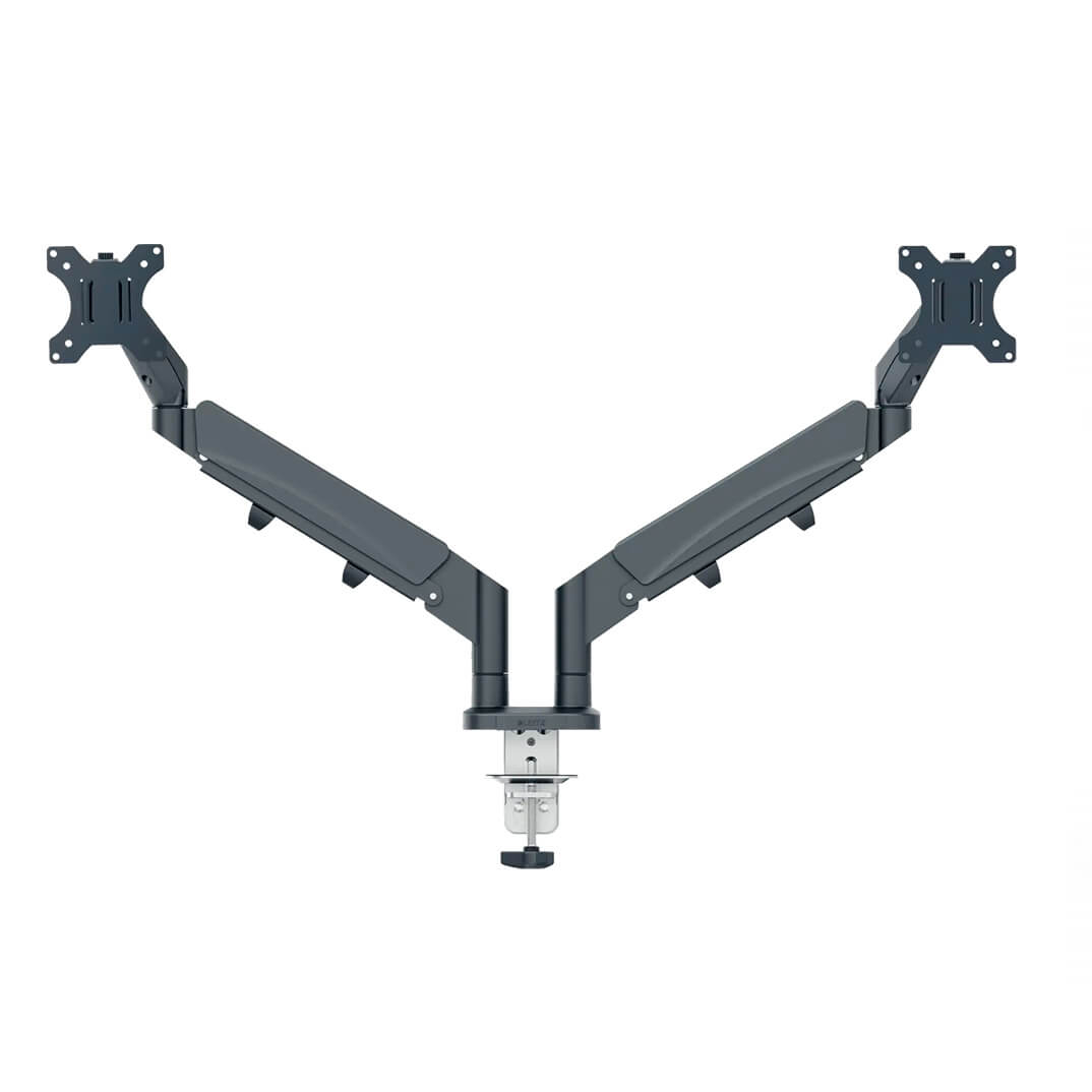 Brazo para dos monitores Leitz Space Saving gris