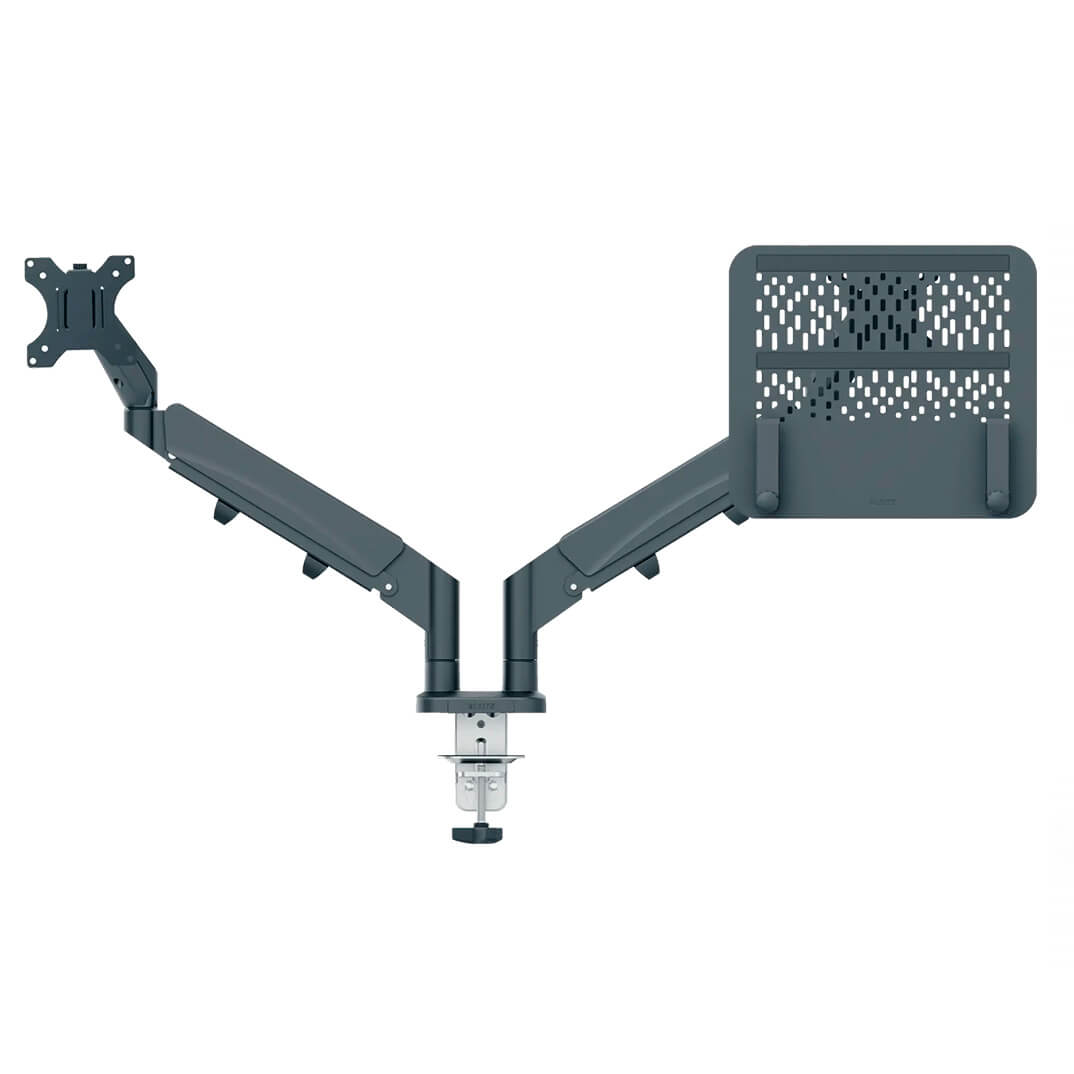 Brazo para monitor y portatil Leitz gris oscuro